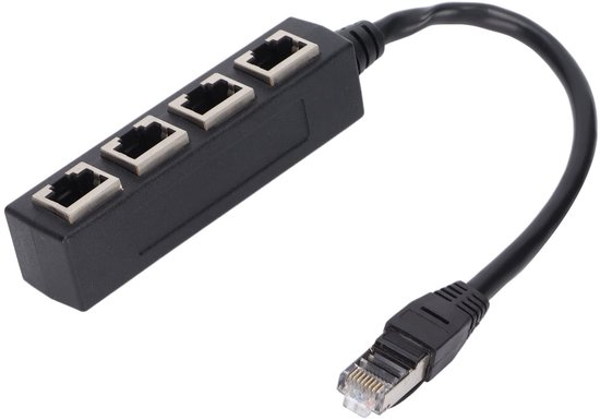 RJ45 Ethernet Adapter Cable, 1 To 4 Wired Ethernet Adapter with 1M ...