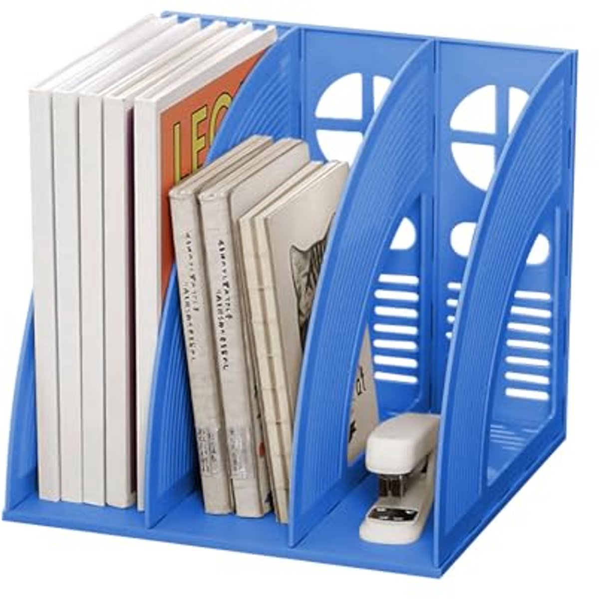 Magazinehouder met 3 Compartimenten - Document Organizer voor Kantoor en Thuis