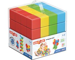 Geomag MagiCube Green Line Junior Recycled - Magnetische Bouwblokken - 24-delig - Vanaf 1 jaar