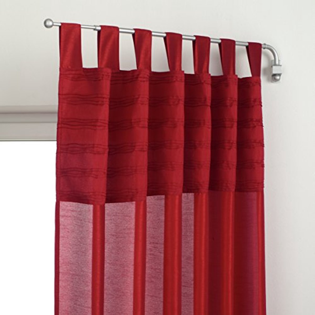 Uitschuifbare Zwenkbare Gordijnroede voor Lichte Gordijnen - RVS-Look, 55-85 cm