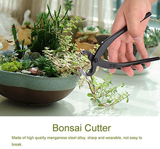 Duokon root cutters 205mm Bonsai root cutter Professional Manganese Steel Alloy Concave Bonsai Tools — afbeelding 5