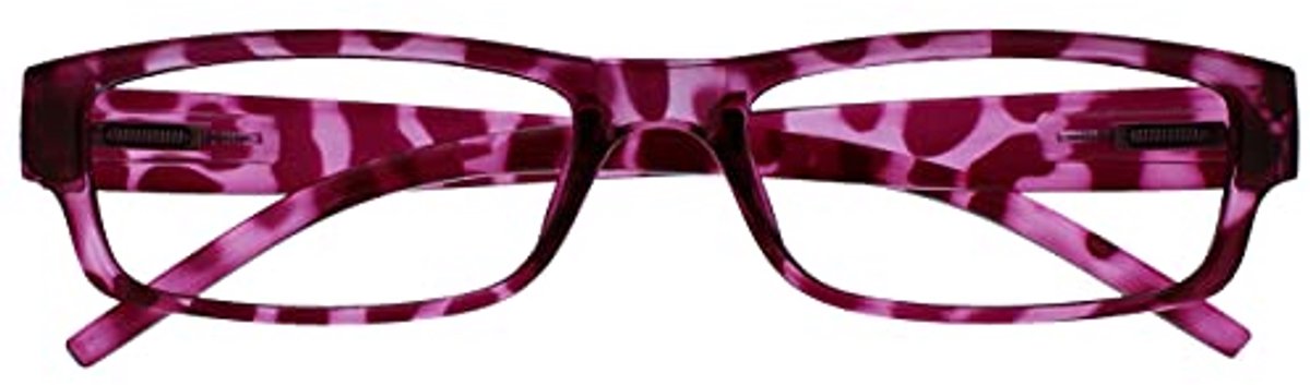 Unisex Leesbril met Sterkte +2.50 in Roze Schildpad
