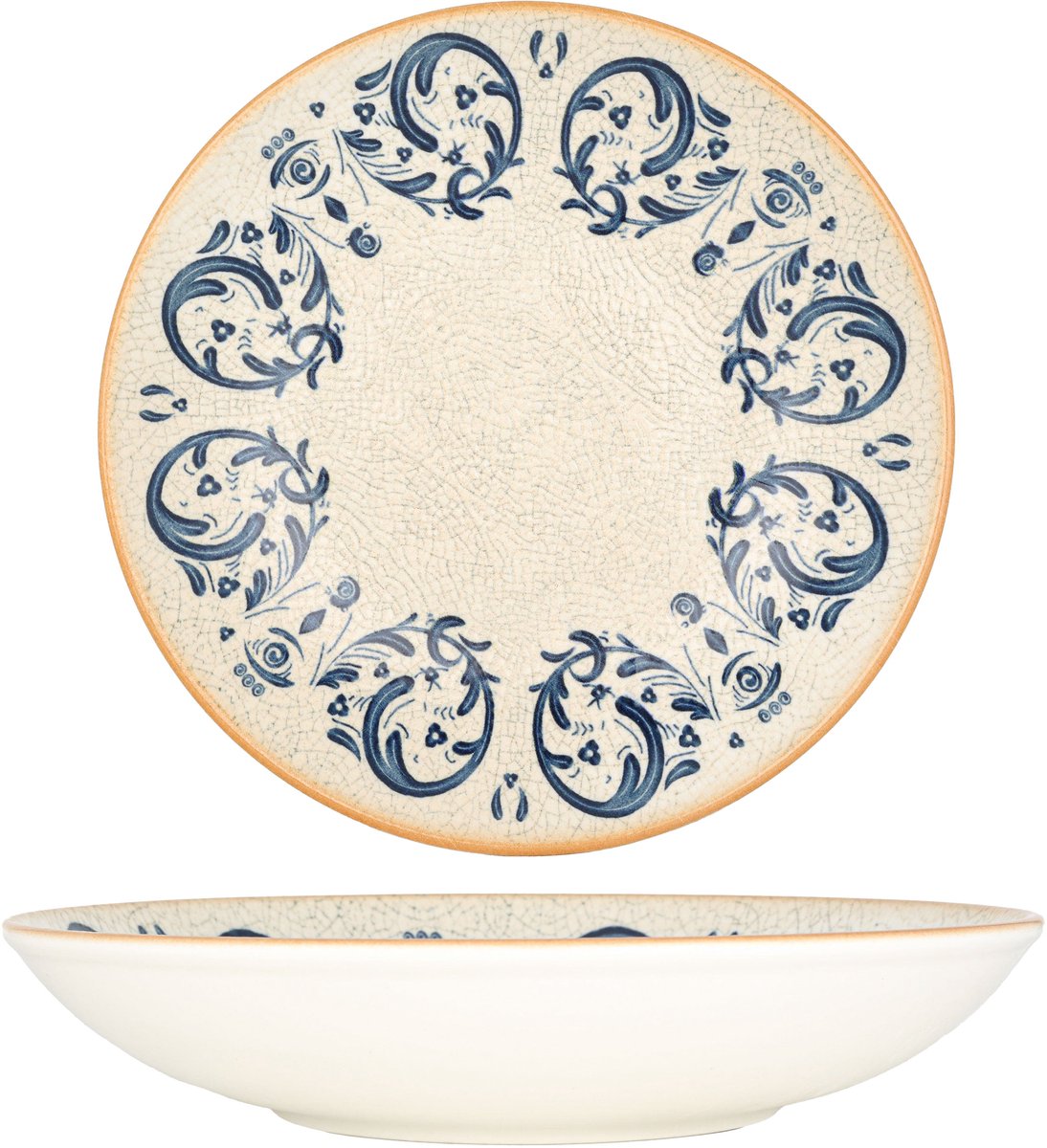 Bonna Diepbord - Viento - Porselein - 25 cm (1300cc) - set van 6