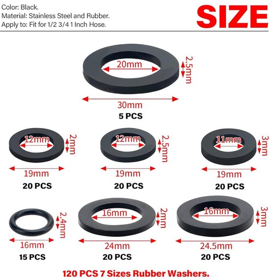 HASLED 6 stuks vierkante sleutel waterkraan 8 x 8 mm voor kraan en
