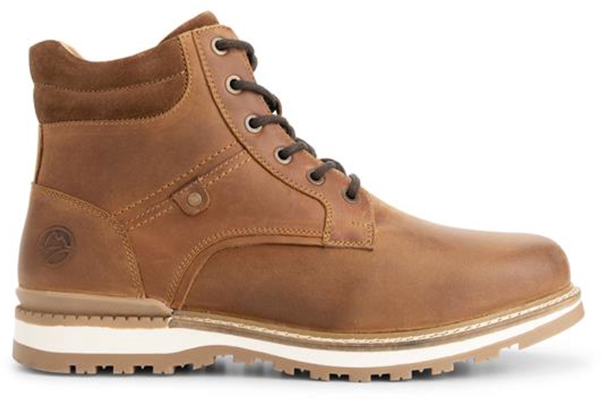 Travelin' Sig Heren - Veterboots - Wolgevoerd - Cognac