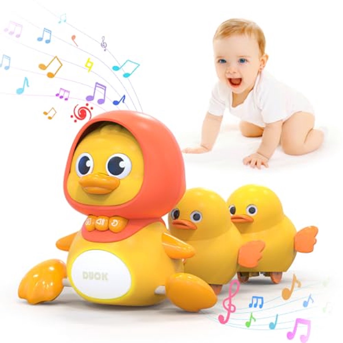 Muziek Eendenspeelgoed voor Baby's en Peuters - Educatief Geluidsspeelgoed met Lullaby
