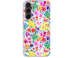 Case Company® - Hoesje geschikt voor Samsung Galaxy S23 FE hoesje - Little Flowers - Soft Cover Telefoonhoesje - Bescherming aan alle Kanten en Schermrand
