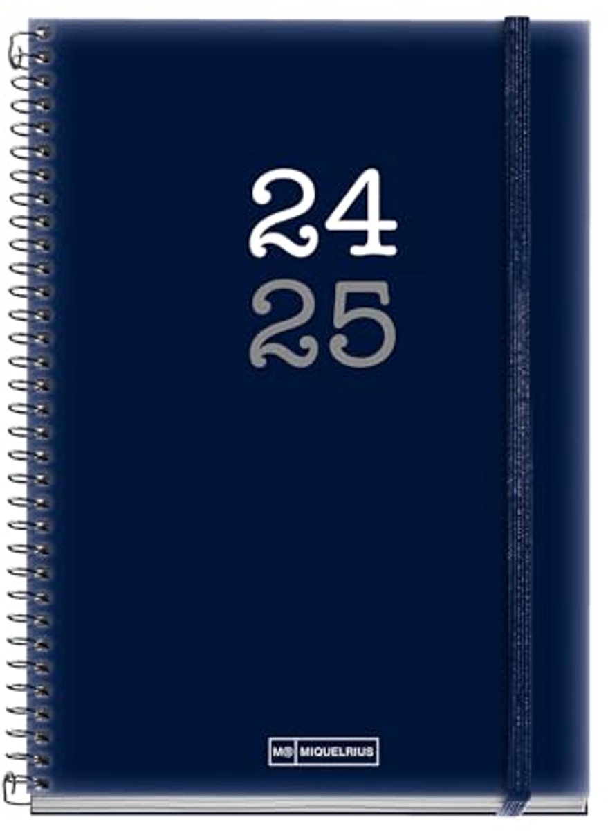 Schoolagenda 2024-2025 met Elastische Sluiting en Polypropyleen Omslag