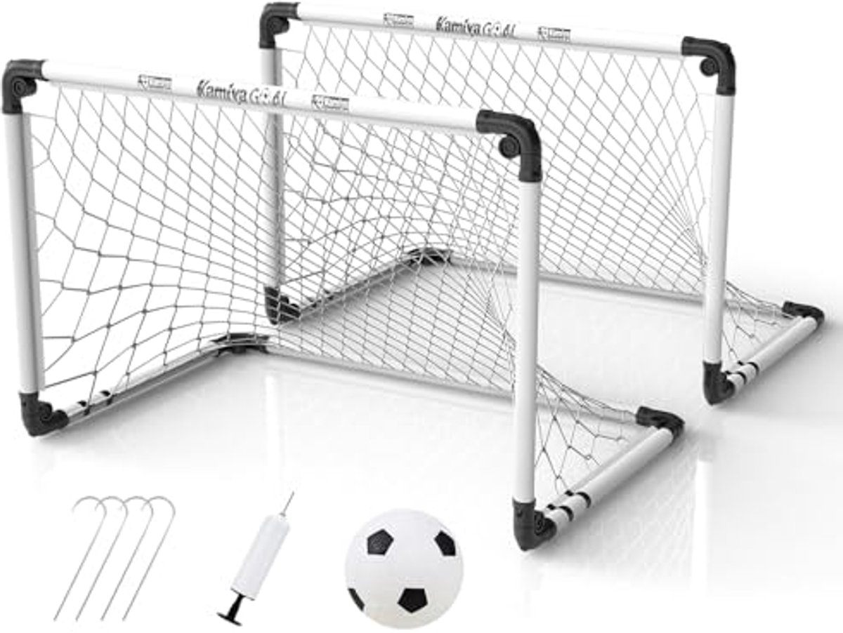 Opvouwbaar Voetbaldoel voor Kinderen 90 x 60 cm - Ideaal voor Binnen en Buiten Spel