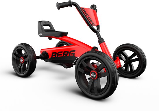 BERG Buzzy RED Skelter - Verstelbaar Zadel - 2+ jaar - Anti-lek EVA banden - Rood