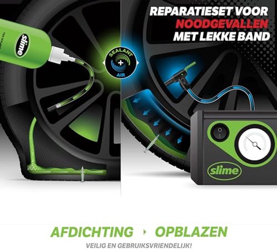 Reparatiemiddel voor Lekke Banden - Slimme Noodset met Afdichtmiddel en Bandenpomp voor Auto's — afbeelding 2