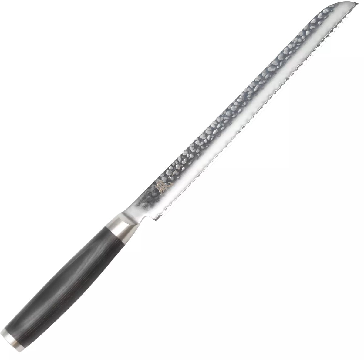 Yaxell Taishi Broodmes 25 cm – VG-10 Staal – Hardheid 61 HRC – Tsuchime Afwerking – Gehamerd Lemmet – Zwart Pakka Beukenhout Handvat
