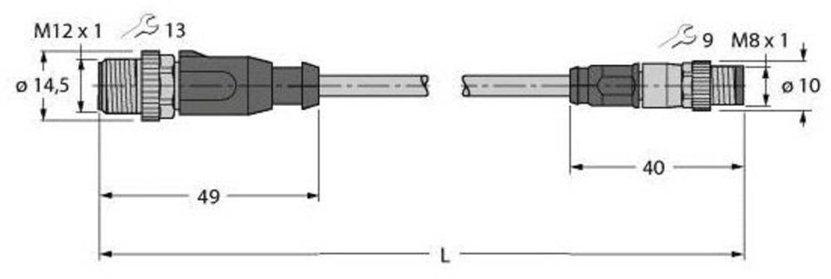 Turck 6936514 Sensor/actuator connector, geassembleerd 1 stuk(s)