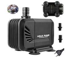 Aquarium pomp - Waterpomp - 1500L/H capaciteit - 1.6M opvoerhoogte - 15W energiezuinig - IP68 waterdicht - Stille werking - Geschikt voor aquarium en hydrocultuur