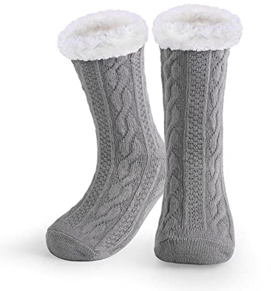 AONEGOLD Pantoffels voor dames en heren, pluche, gevoerd