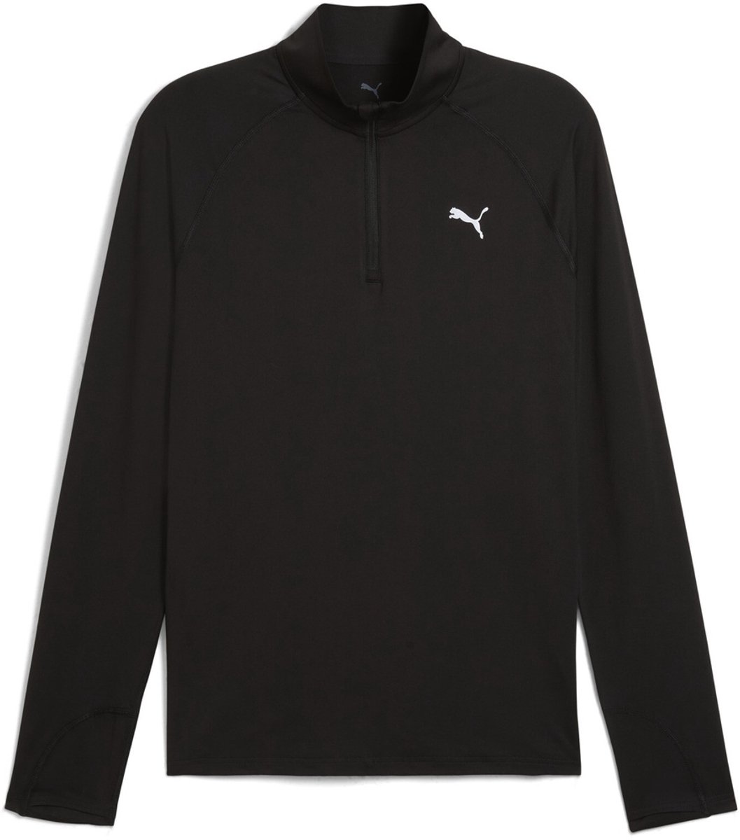 Puma Shirt Run Velocity Cloudspun 1/4 ZIP 526627 Puma Zwart