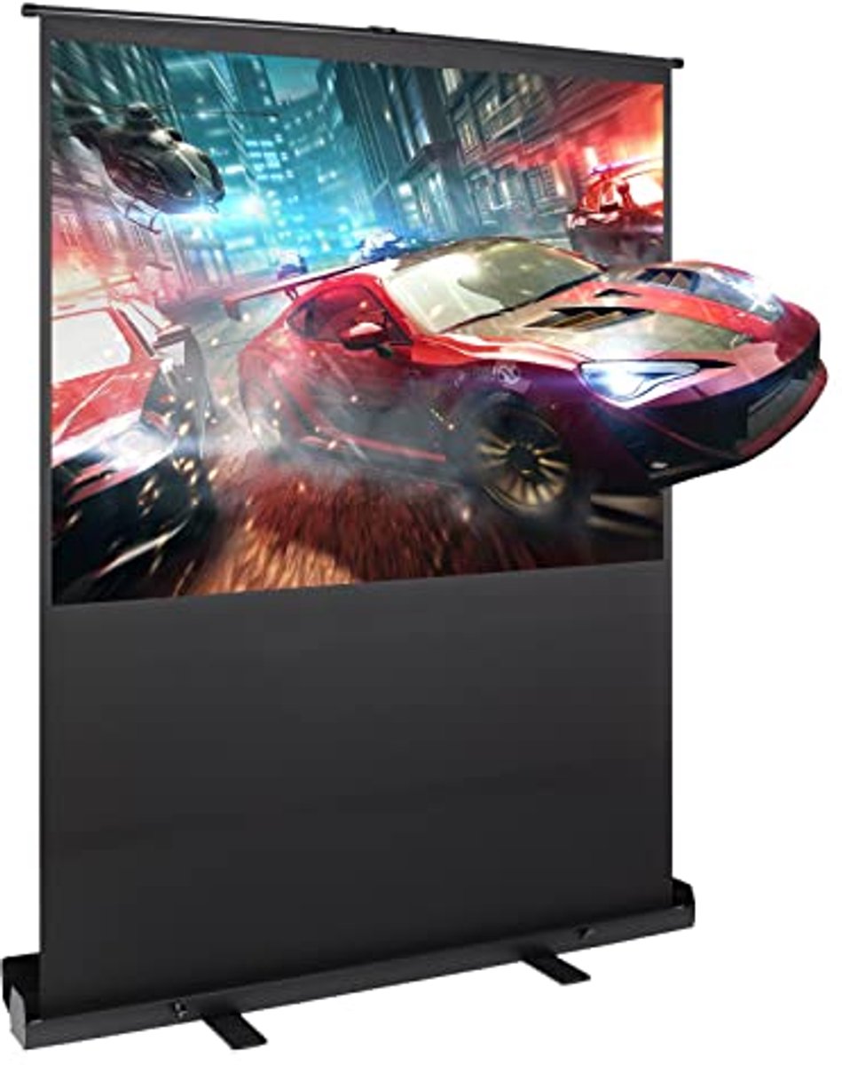 Draagbaar 72 inch projectiescherm op voet - 4:3 Full HD voor bioscoopervaring thuis