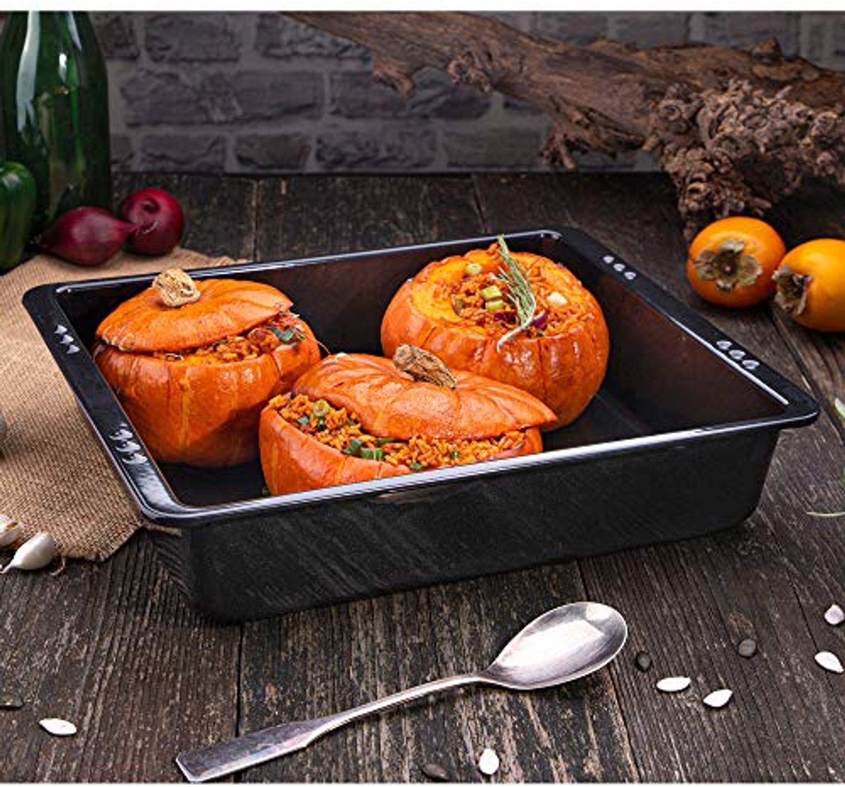 XXL Braadpan 6,5 Liter met Diepe Randen en Emaille Coating