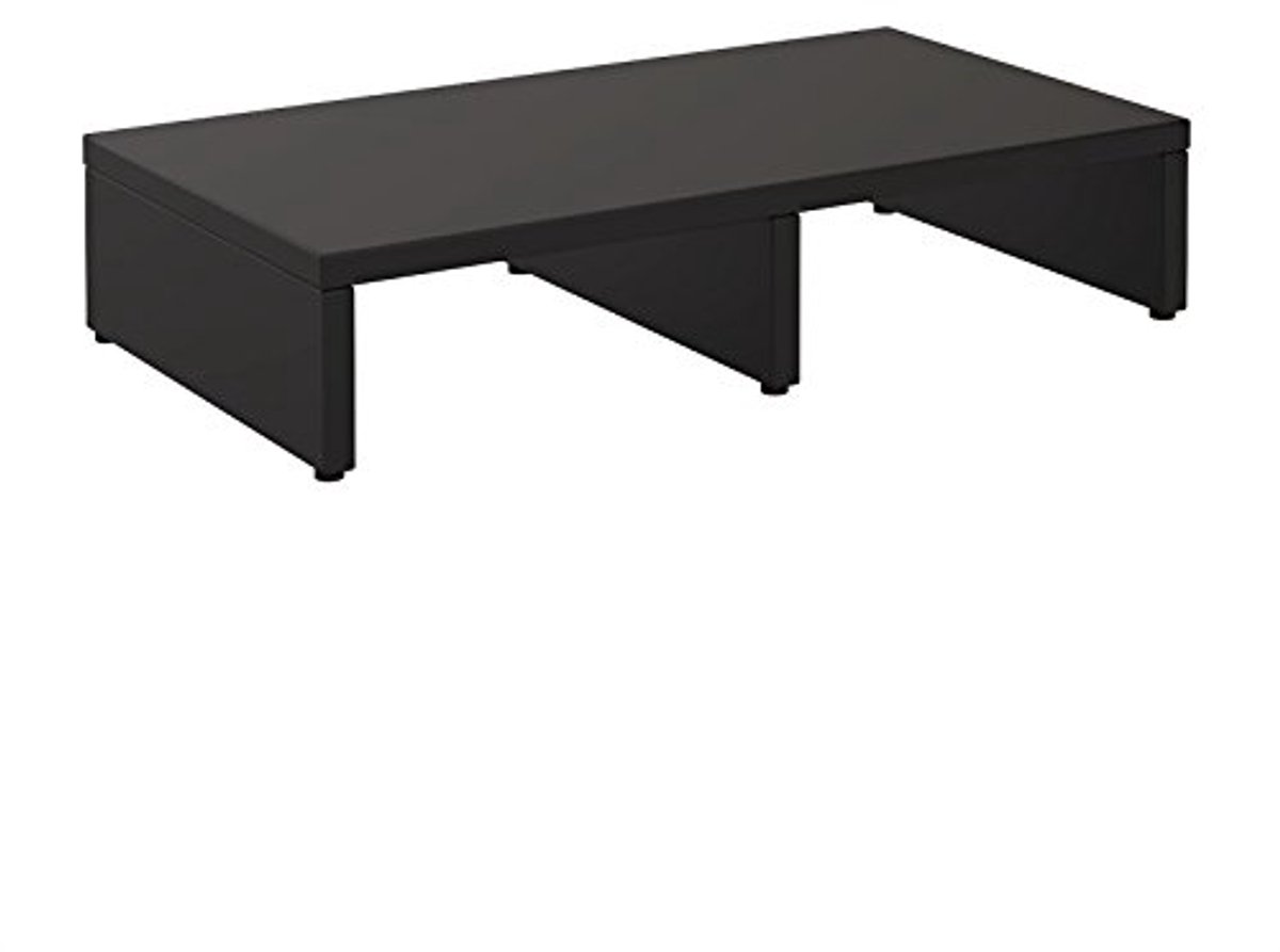 Monitorstandaard voor bureau - zwart, 50 x 10 x 27 cm