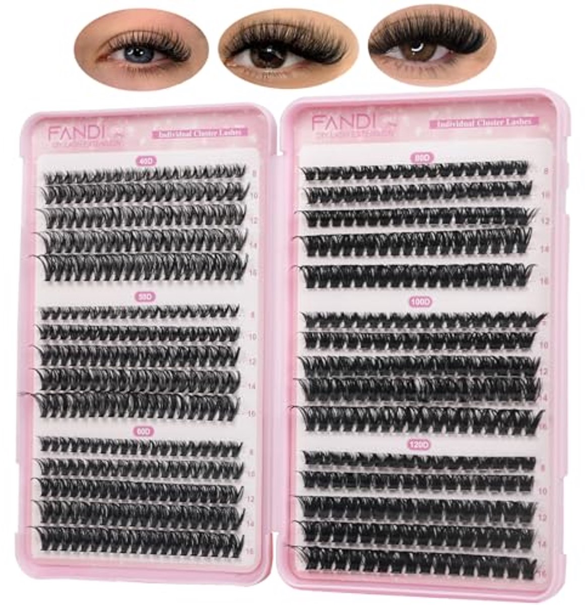Natuurlijke Wimpers - Wispy Cluster Wimpers - D-Curl - Volume Wimperextensions - DIY Wimperextensions voor Beginners