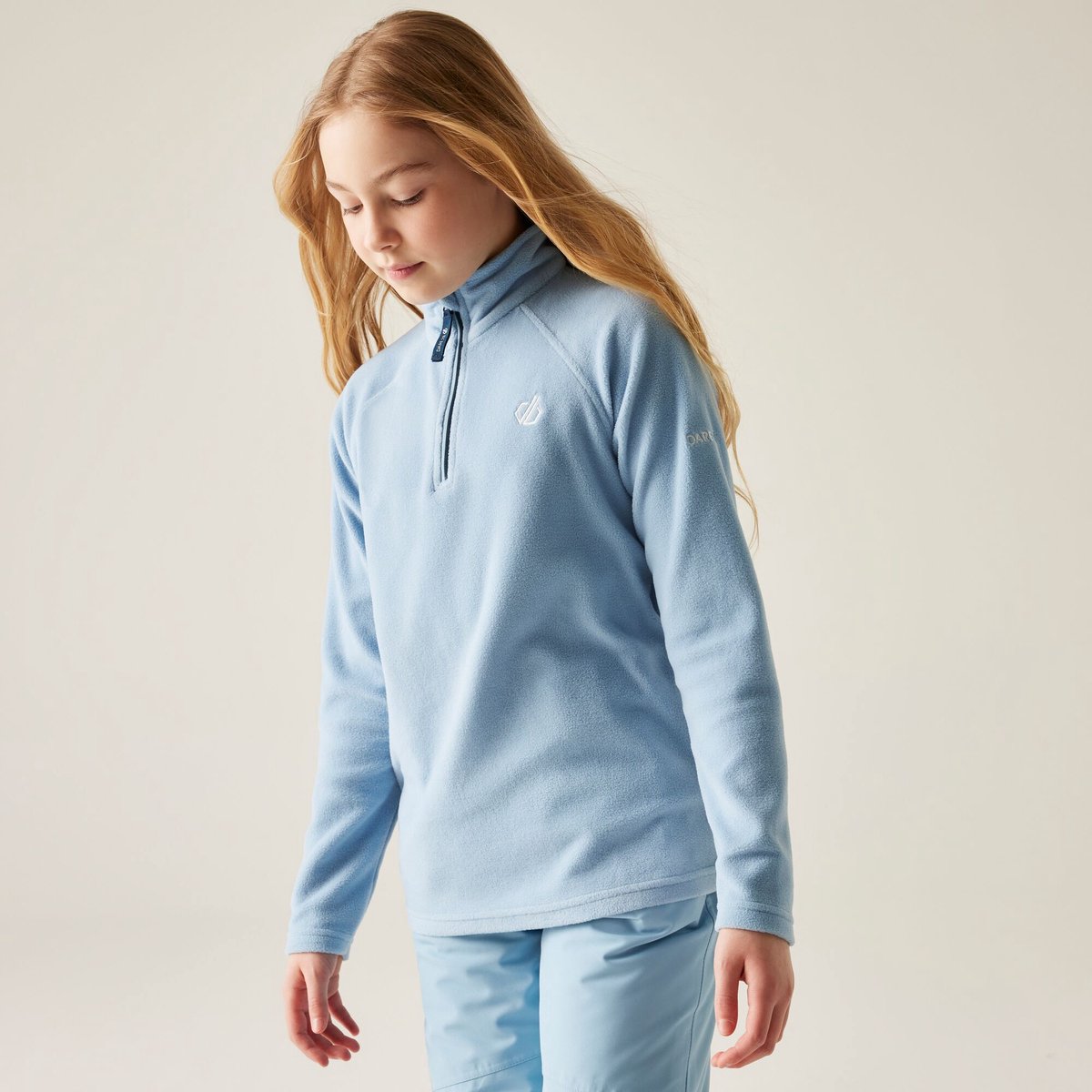 Freehand Fleece Kids Halve Rits Blauw