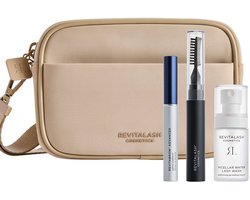 RevitaBrow® Strengthen & Define Brow Collection – Limited Edition Wenkbrauwset met Eyebrow Conditioner 3,0 ml, Hi-Def Brow Gel 7,4 ml, Micellar Lash Wash 30 ml & Luxe Travel Bag – 46% Korting