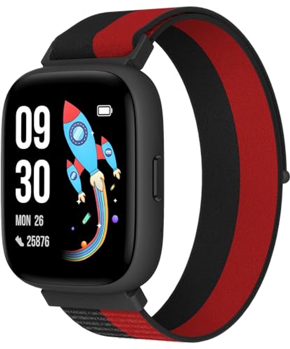Fitnesstracker voor kinderen - 1,8 inch smartwatch met stappenteller, hartslagmeter, waterdicht IP68 en slaapmonitor