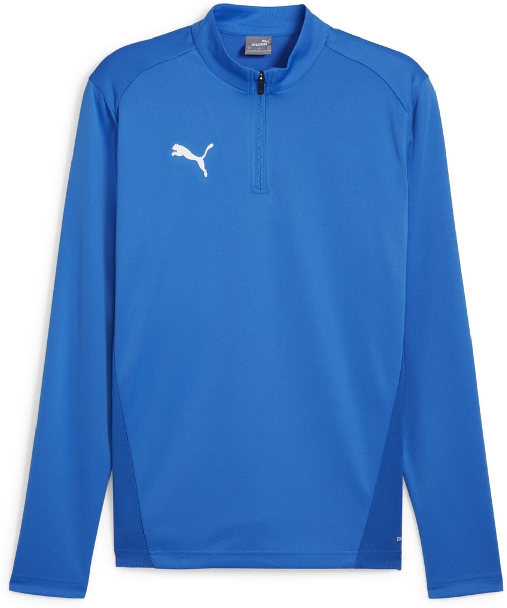 Puma Shirt TeamGoal Training 1/4 Zip Top 658629 Electric Lemonade-Puma -Puma Team Royal-M Blauw