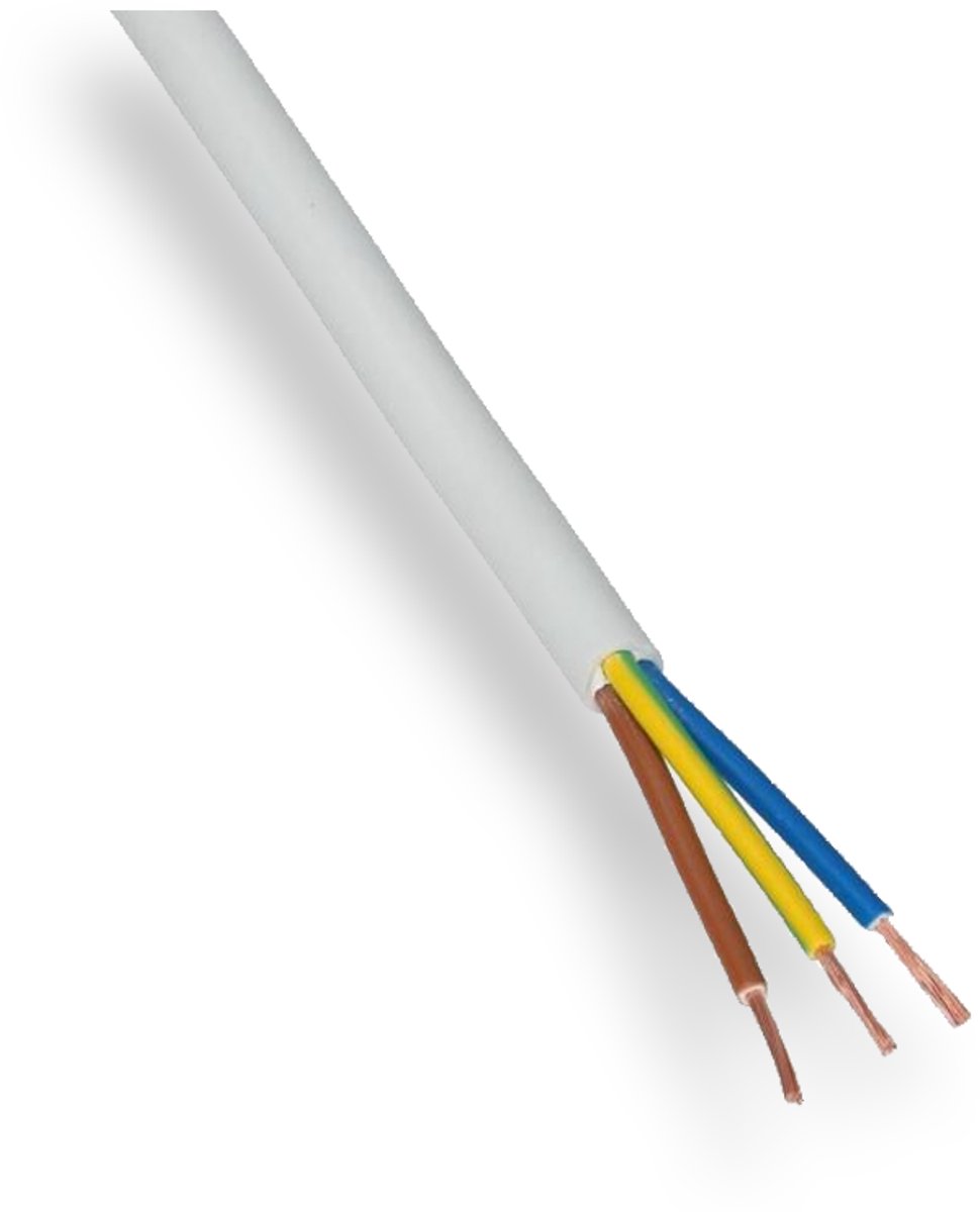 Dynamic Aansluitsnoer 3 x 1,5 mm² Wit Lengte: 50 meter