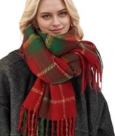 Warme sjaal - lange omslagdoek - deken sjaal - kerst plaid lichte herfst en winter sjaal - warme winter plaid grote sjaal cadeau - 70x200 cm - wintervakantie cadeau voor mannen en vrouwen - lange warme omslagdoek