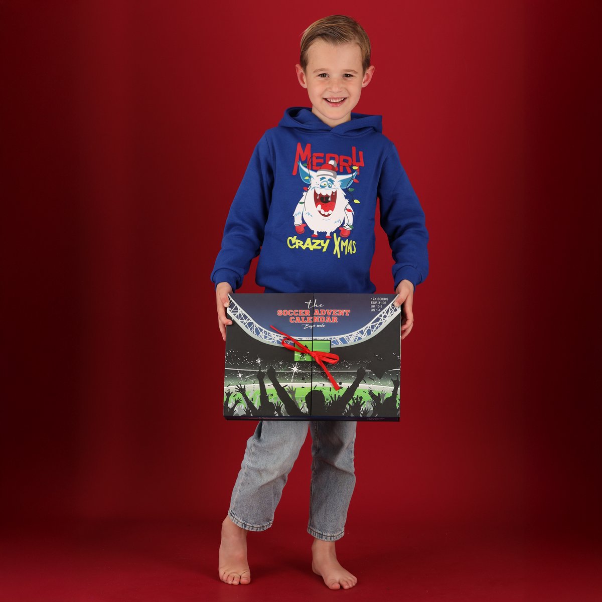 Morethansocks - Adventskalender jongens - Voetbal - 12-Paar sokken - adventskalenders - adventskalender kinderen - adventkalender