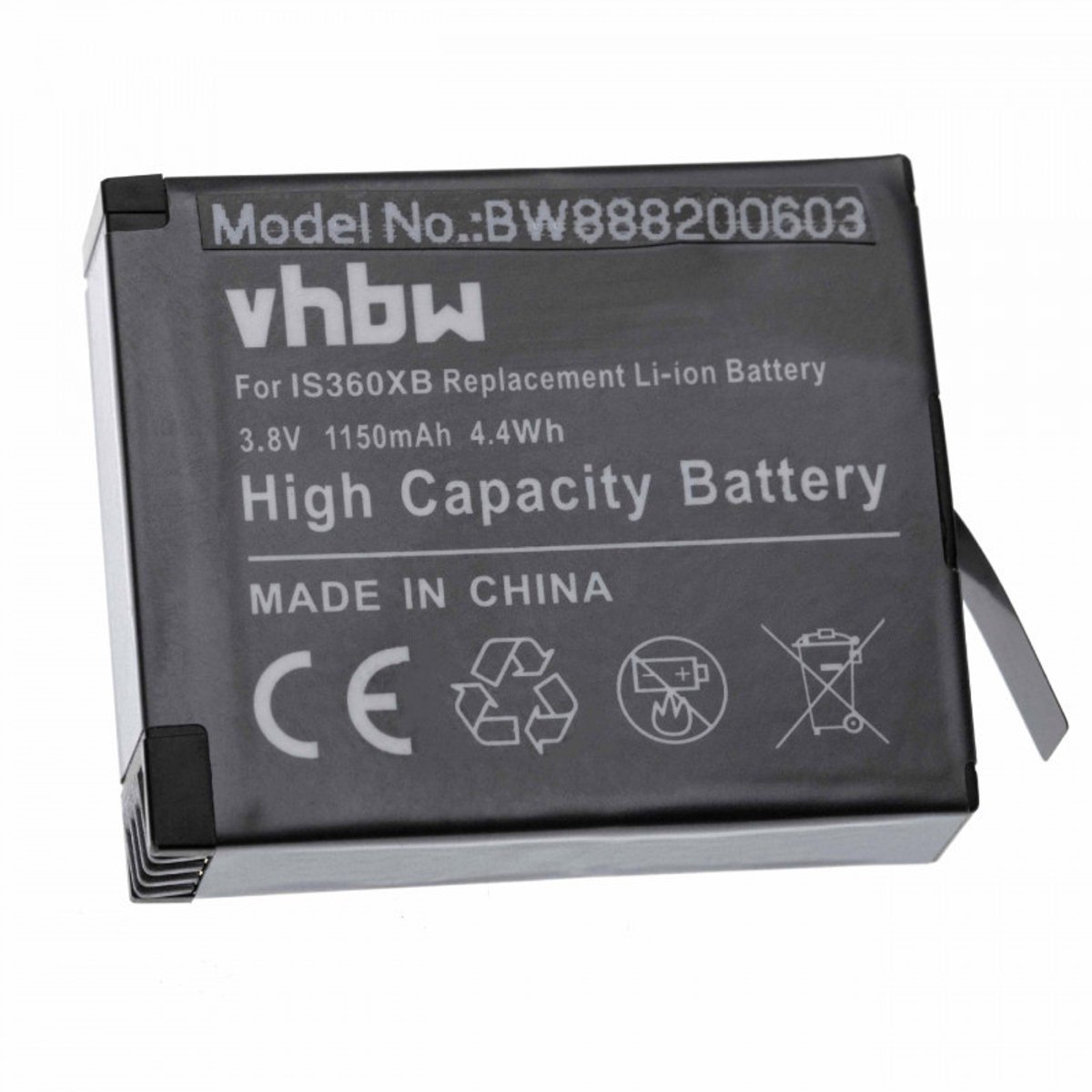 Camera accu compatibel met Insta360 ONE X - vervangt PL903135VT / 1150 mAh