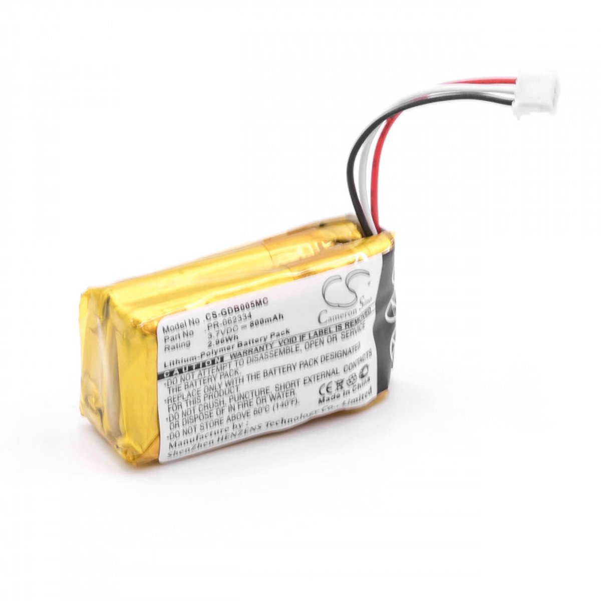 Camera accu compatibel met GoPro Hero+, Hero CHDHA-301 en Hero HWBL1 - vervangt PR-062334 / 800 mAh