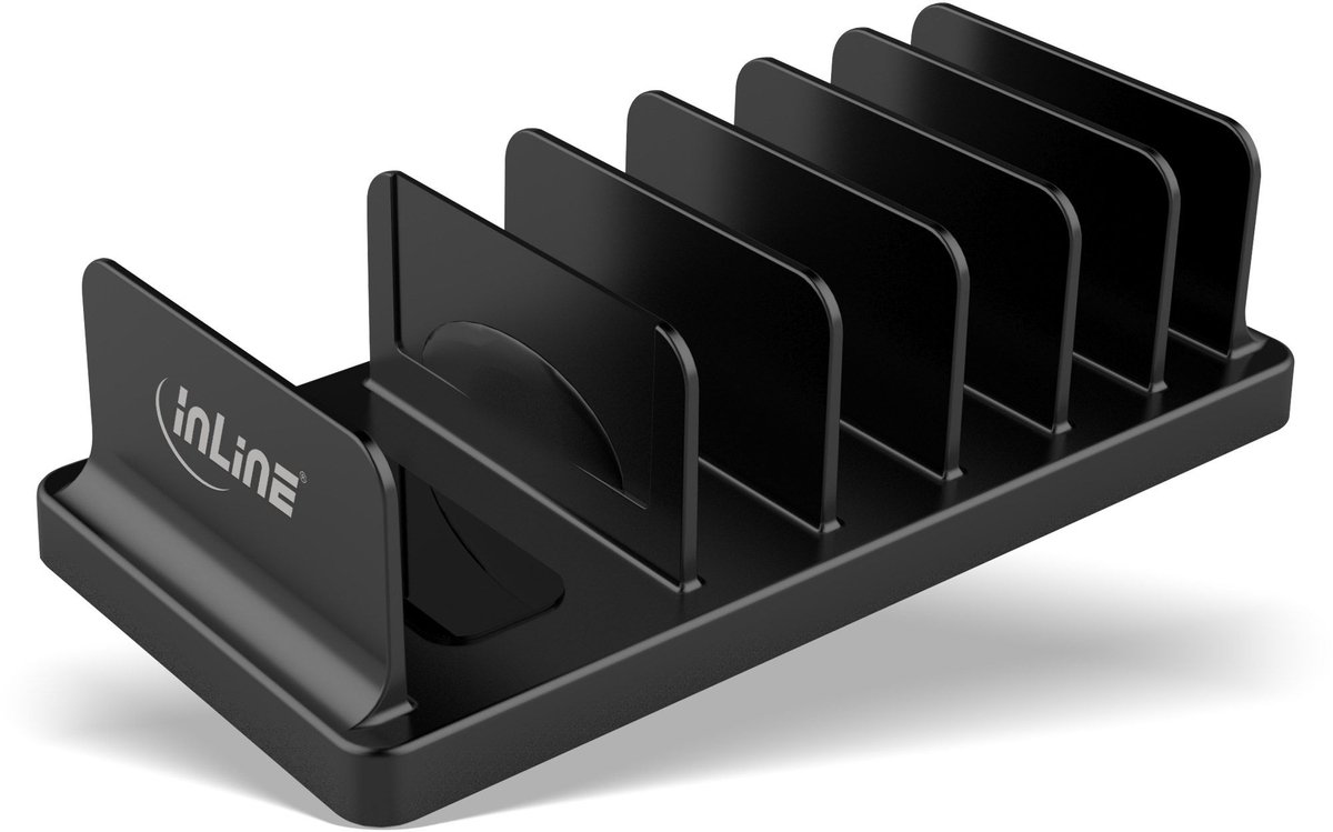 InLine standaard voor 5 smartphones/tablets en lader/powerbank