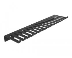 Delock Cable holder 325 x 90 mm for wall mounting black