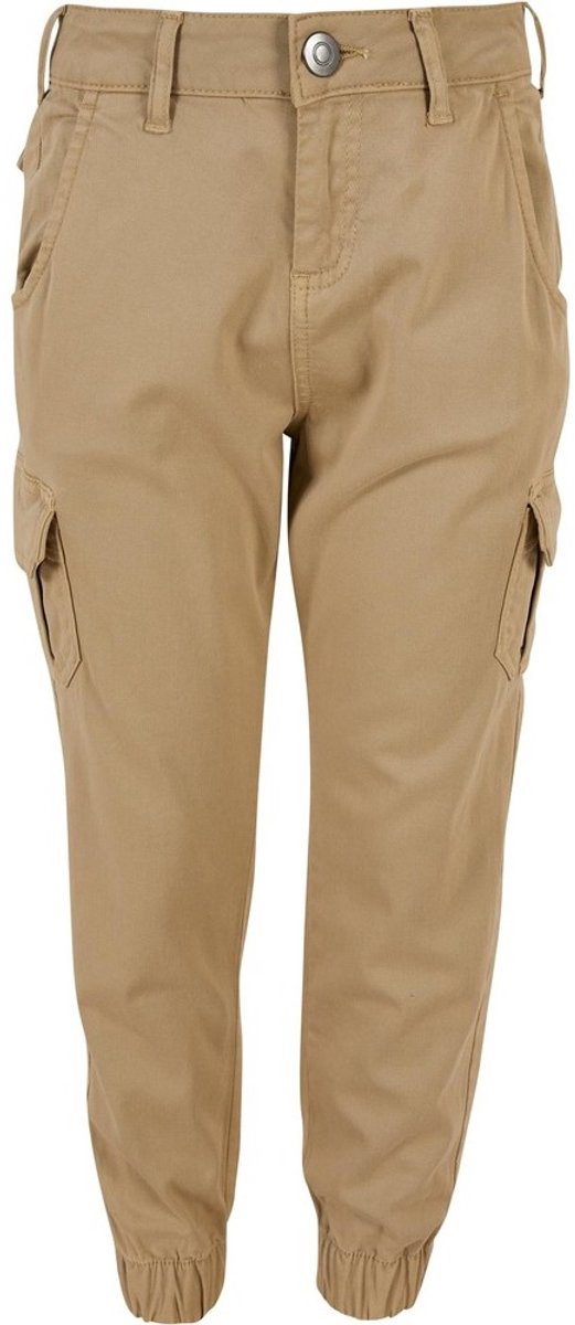 Urban Classics High waist Kinder Cargobroek Kids 110/116 Beige