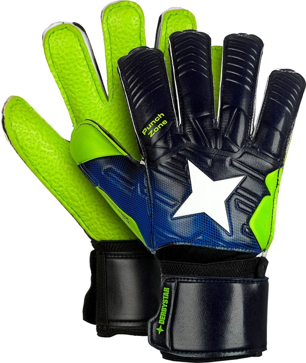 1010x1200.jpg Derbystar Torwarthandschuhe Attack Protect Xp16 502102 Blau/Grün/Weiss-4 - Afbeelding 1