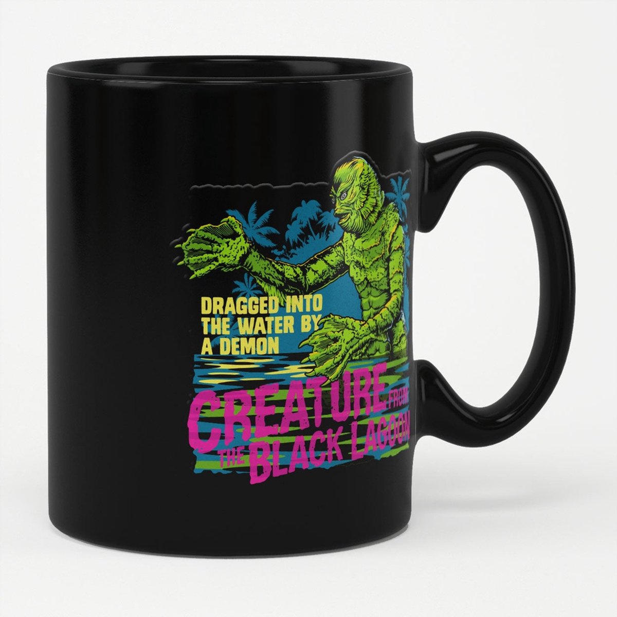 Universal Monsters Tasse/Kaffeebecher Creature Of The Black Lagoon Mug Black