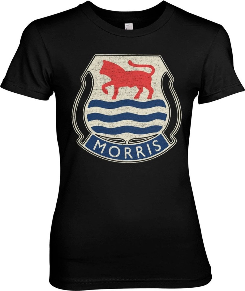 Morris Vintage Logo Girly Tee Damen T-Shirt Black-2XL