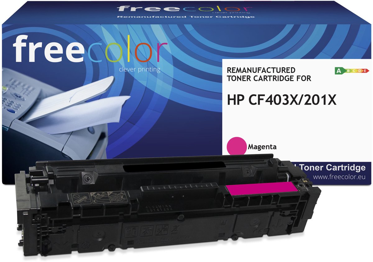 Freecolor - Vervangt HP 201X (CF403X) Toner - Magenta - 2.300 pagina's - Compatible