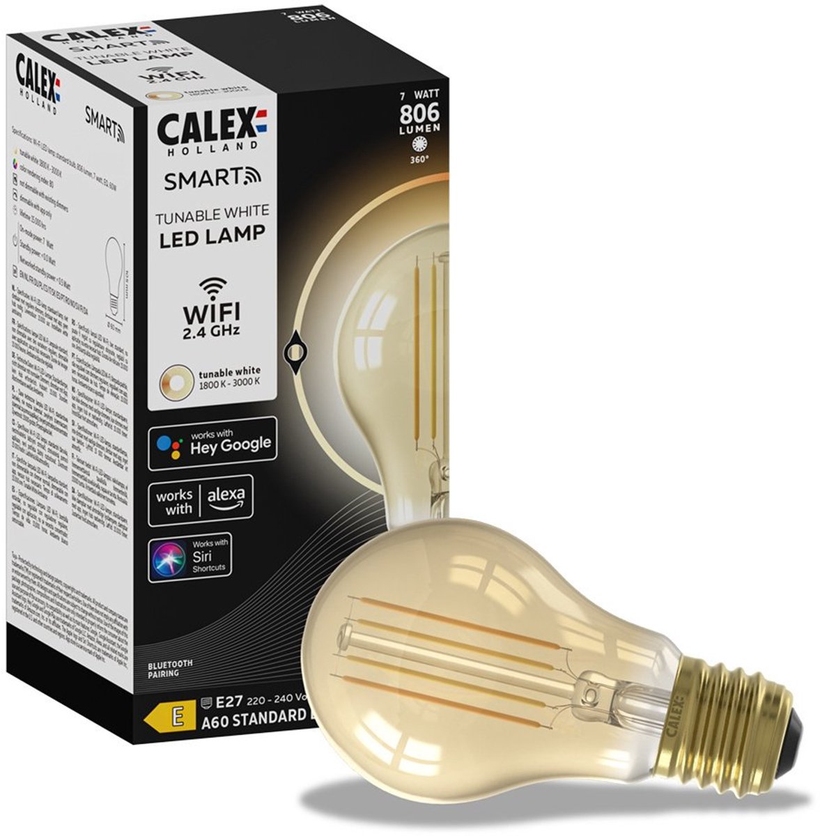 Calex Smart Filament - E27 WiFi Lamp thumbnail 4