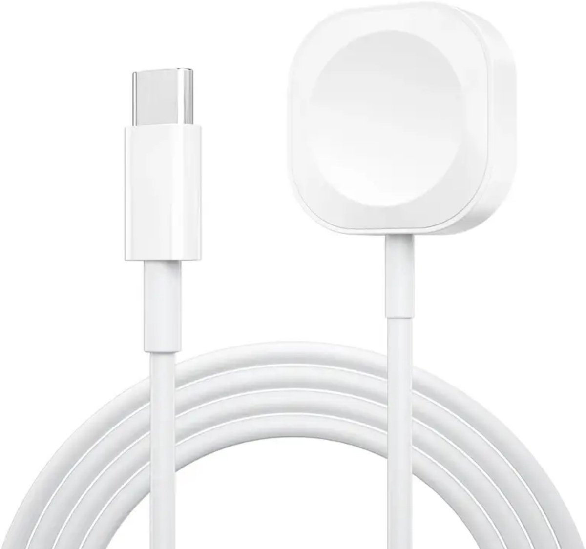 IfarNix – Magnetische Oplaadkabel Geschikt voor Apple Watch – USB-C – 1 Meter – Wit