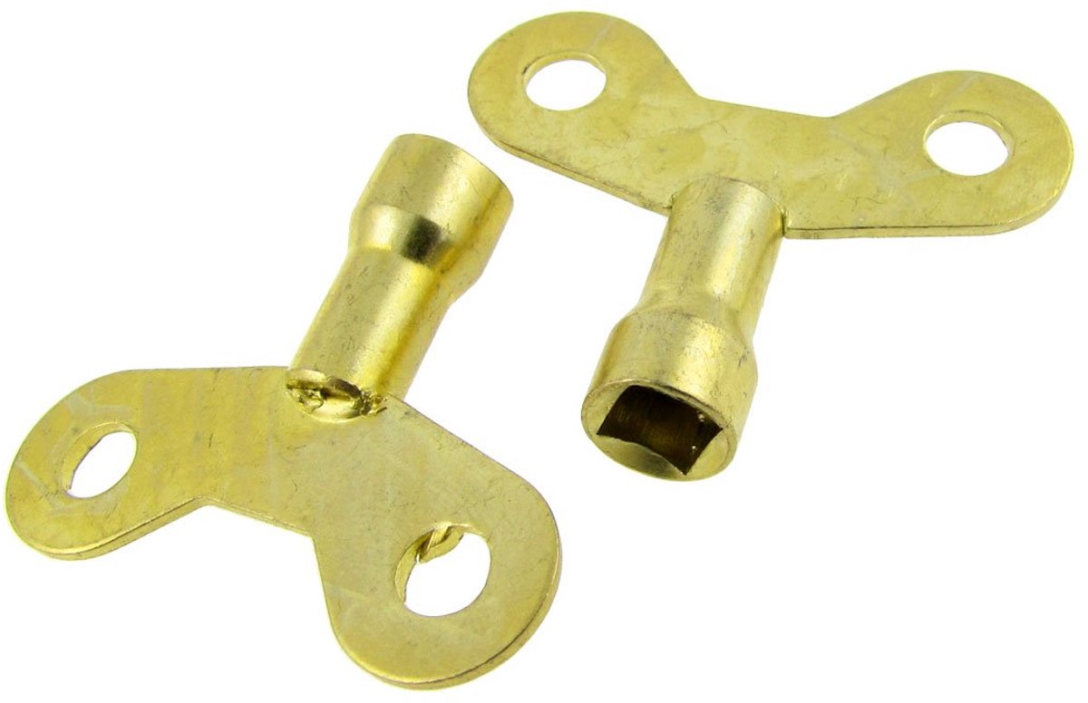 Ontluchtingssleutel - 2 Stuks - Voor waterkranen in de keuken - Goudkleurig, 15/64 inch