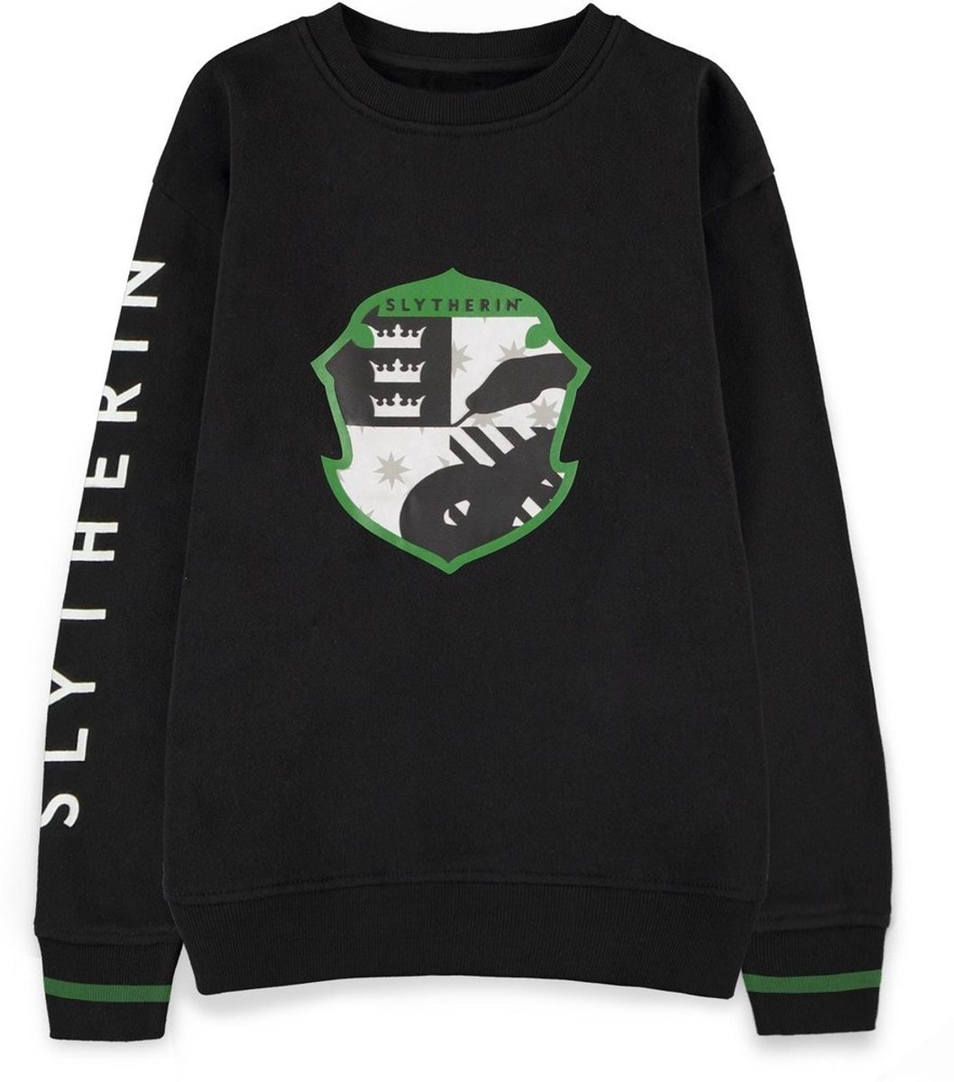 Harry Potter - Slytherin Emblem Sweater/trui kinderen - Kids 158 - Zwart