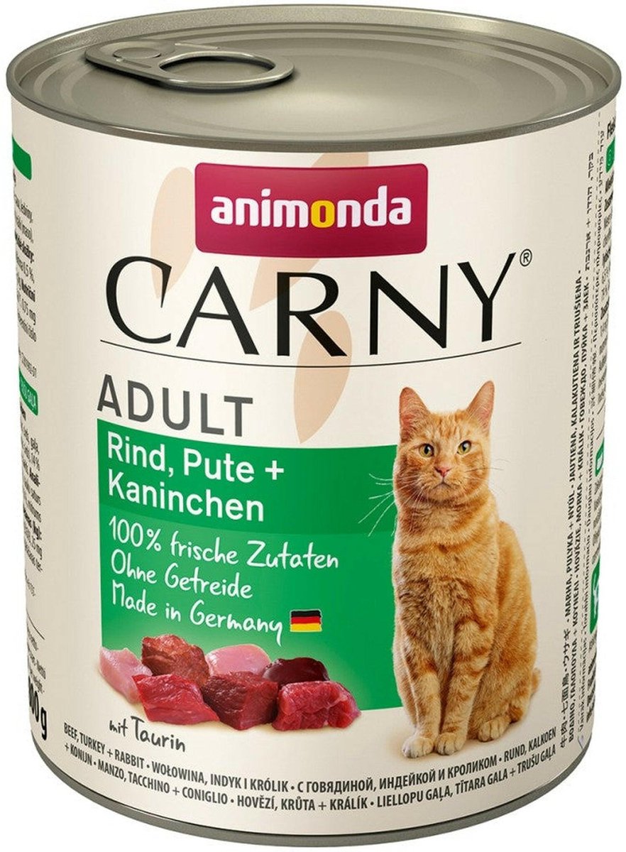 Animonda Animonda Kattenvoer Volwassen 6x800g - Rund Kalkoen + Konijn