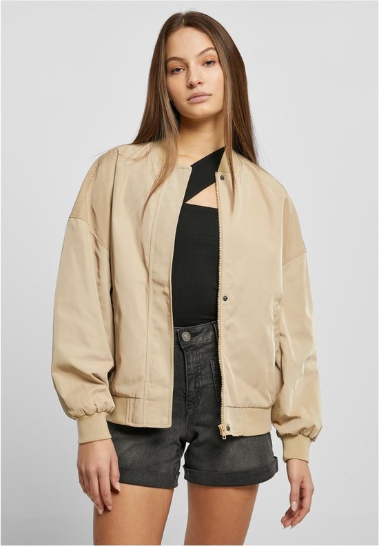 Urban Classics - Recycled Oversized Light Bomber jacket - XS - Beige