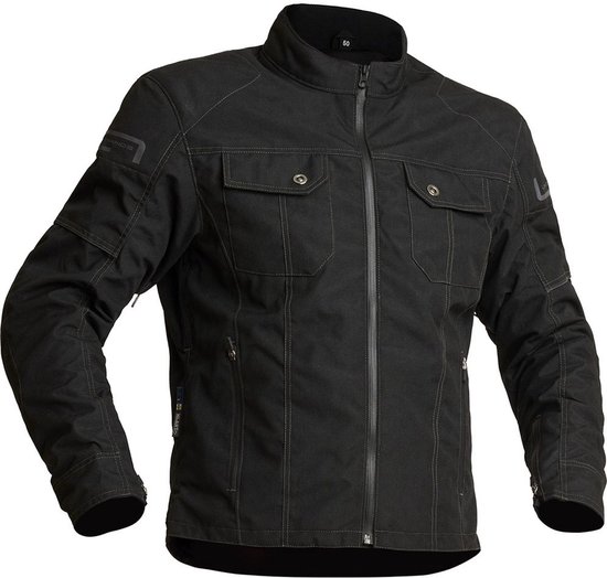 Lindstrands Motorrad Jacke Linstrands Textile Jacket Lugnet Black 720-21060300 -58