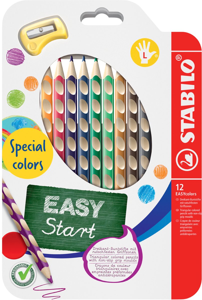 STABILO EASYcolors - Ergonomische Kleurpotloden - Rechtshandig - Extra dikke 4.2 mm Kern - Set Met 12 Kleuren — afbeelding 12