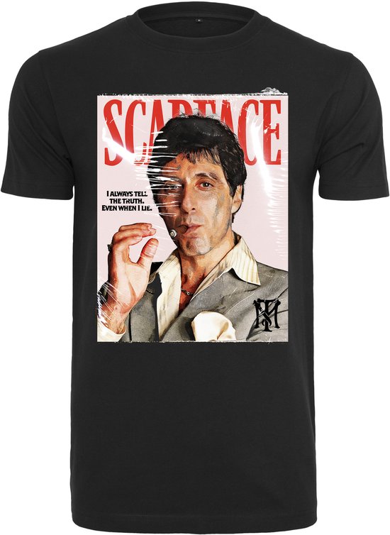Merchcode Scarface - Scarface Magazine Cover Heren T-shirt - XL - Zwart