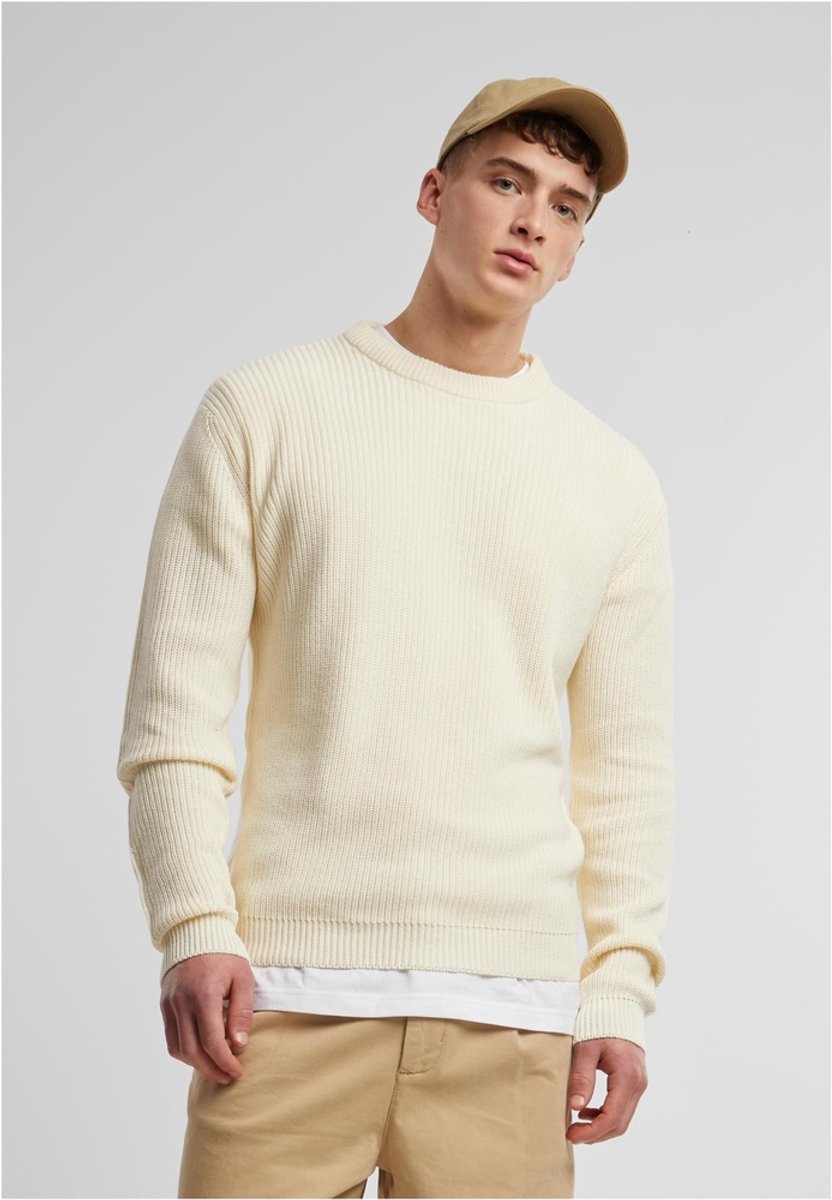 Urban Classics Rib Basic Sweater/trui 4XL Creme